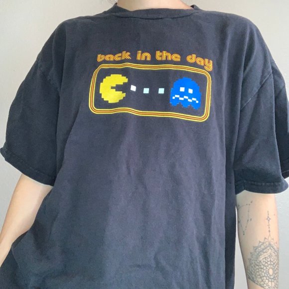 Y2K Pacman Back in the Day T-shirt - Picture 2 of 4